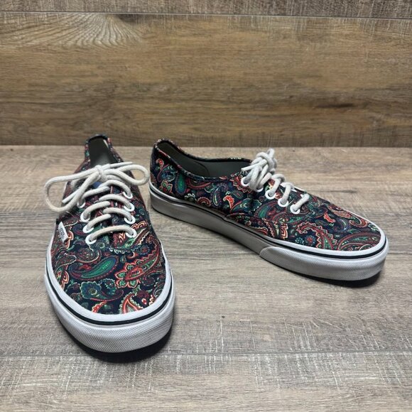 Vans Authentic Paisley Canvas Sneakers Women's Size 8.5 - Picture 6 of 7
